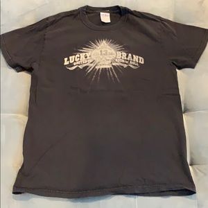 Lucky Brand Brown Vintage Short Sleeve Small